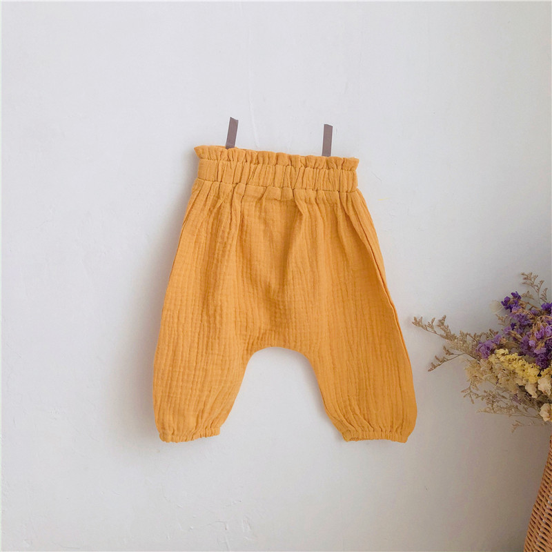 Quần dài vải cotton mịn thời trang cho bé