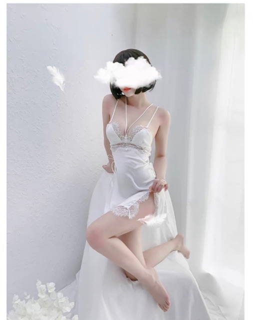 ♥️[HCM GIAO NHANH 30 phút] ♥️ [LL711] váy ngủ sexy cao cấp - đầm ngủ lụa gợi cảm phối ren - cô chủ nhỏ chuyên sỉ