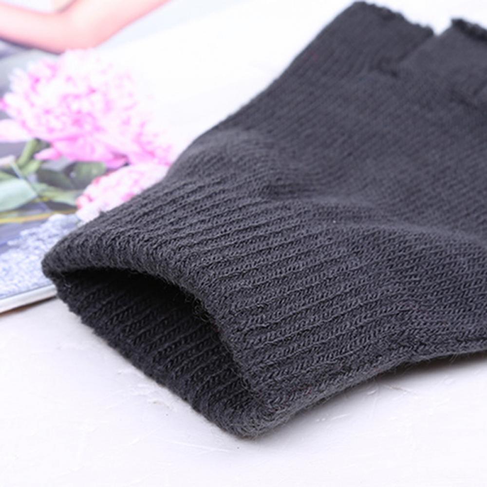 Găng Tay Len Hở Ngón Giữ Ấm Cho Nam Và Nữ