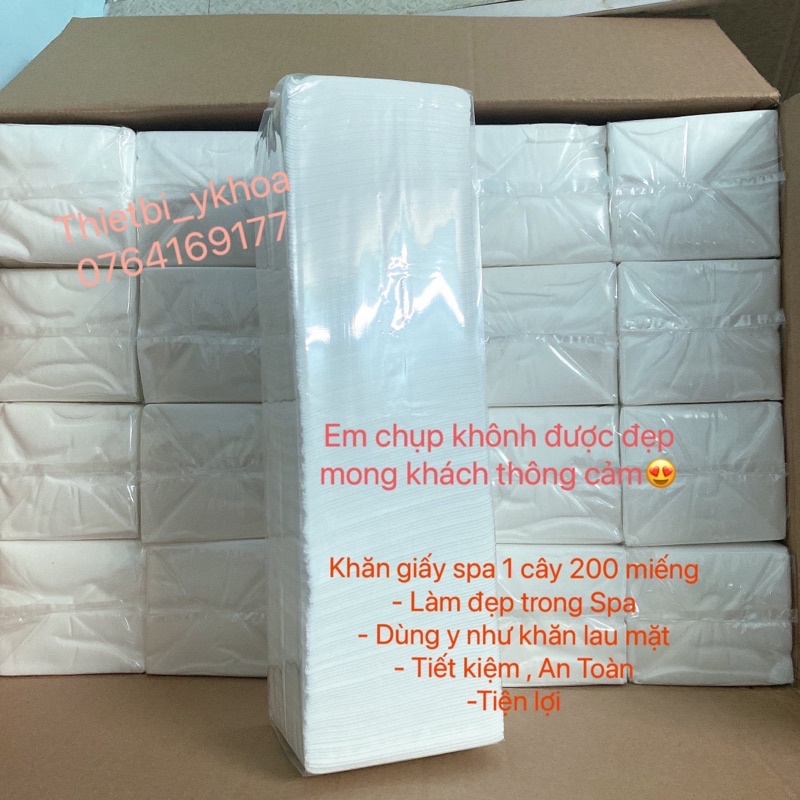 Khăn Giấy Spa Loại 1 200 miếng/cây