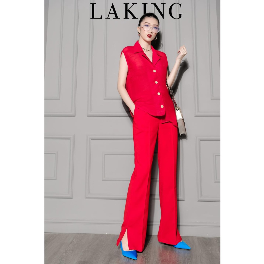 Áo sát nách cổ vest sọc ngang LAKING HOUSE | BigBuy360 - bigbuy360.vn