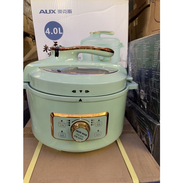 NỒI ÁP SUẤT ĐIỆN 2IN1 DUNG TÍCH 4 LÍT HÃNG AUX SIÊU SỊN VÀ TIỆN LỢI