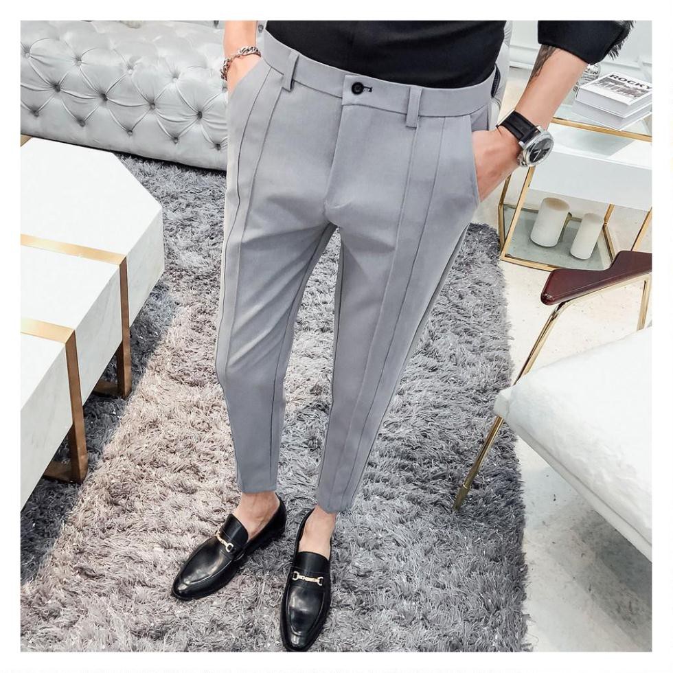 Quần tây âu cao cấp trẻ trung phù hợp với giới trẻ, chất tuyxi | BigBuy360 - bigbuy360.vn