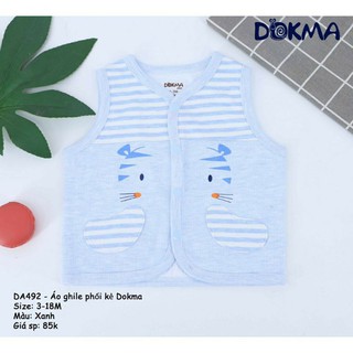 Áo ghile kẻ ngang Dokma
