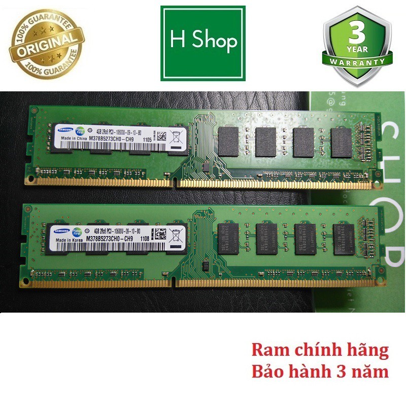 RAM PC DDR3 (PC3) 4GB BUS 1333 HIỆU SAMSUNG