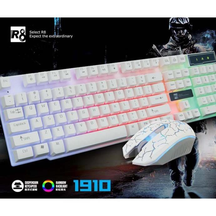 COMBO BÀN PHÍM R8 1910 + CHUỘT R8 1910