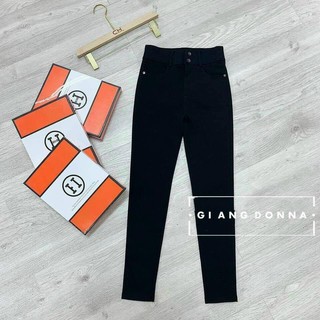 [ Cam Kết Chất Lượng ] Quần bò giấy cạp cao 2 cúc