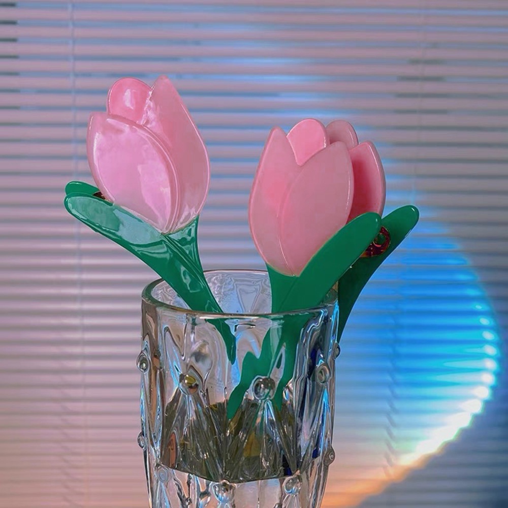 Kẹp Tóc Hình Hoa Tulip Nhiều Màu Thời Trang Dành Cho Nữ