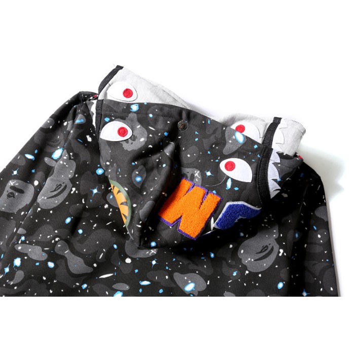 BAPE A BATHING APE Áo Khoác Có Nón Khóa Kéo Họa Tiết Rằn Ri Thời Trang | BigBuy360 - bigbuy360.vn
