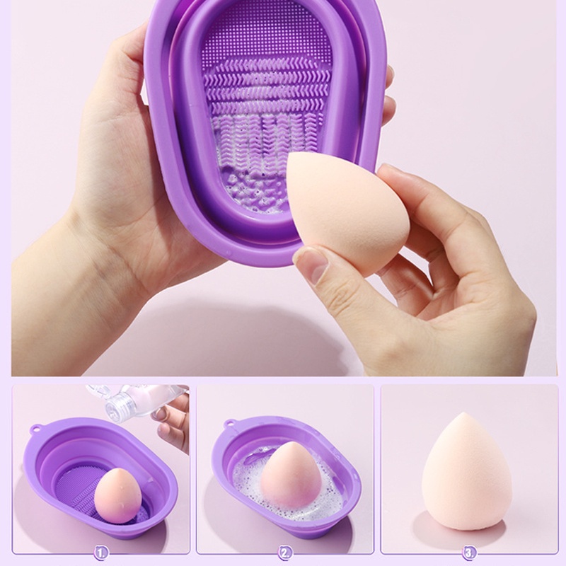 Miếng Silicone Vệ Sinh Cọ Trang Điểm 4 Màu Tùy Chọn