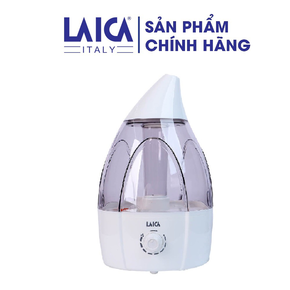 Máy tạo độ ẩm Laica HI3013- Công nghệ siêu âm - Thiết kế hình giọt nước - Ý