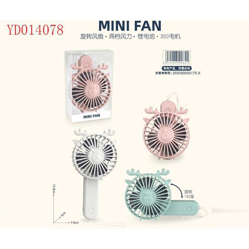 Quạt Mini Tích Điện, Cầm tay, Để bàn Ossan 558 - 889 tích hợp kẹp tiện lợi | BigBuy360 - bigbuy360.vn