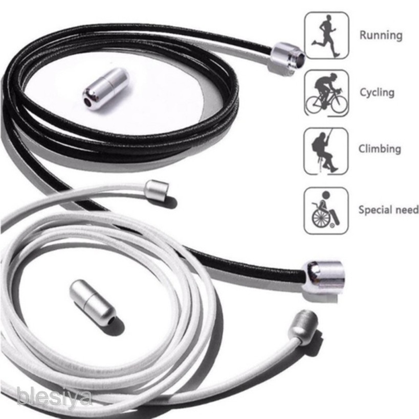 Dây Giày Thể Thao Phản Quang Không Cần Buộc Co Giãn [Blesiya]