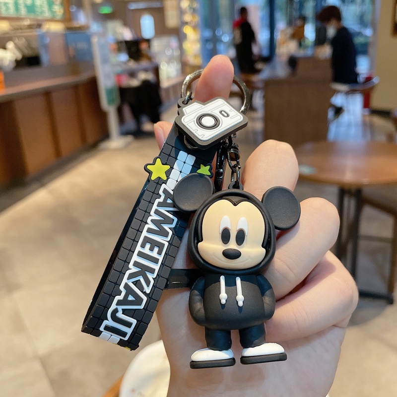 Hoạt Hình Móc Khóa Hình Chuột mickey minnie Xinh Xắn