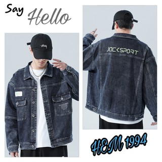 Áo khoác bò jean Sport xu hướng Nhật