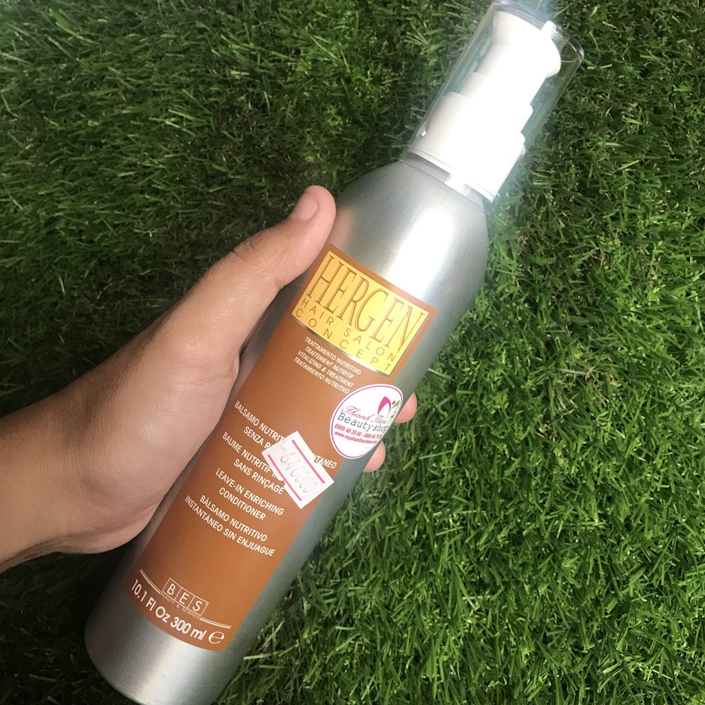 Xả khô dưỡng bóng tóc mềm mượt Bes Hergen Leave - In Enreaching Conditioner 300ml