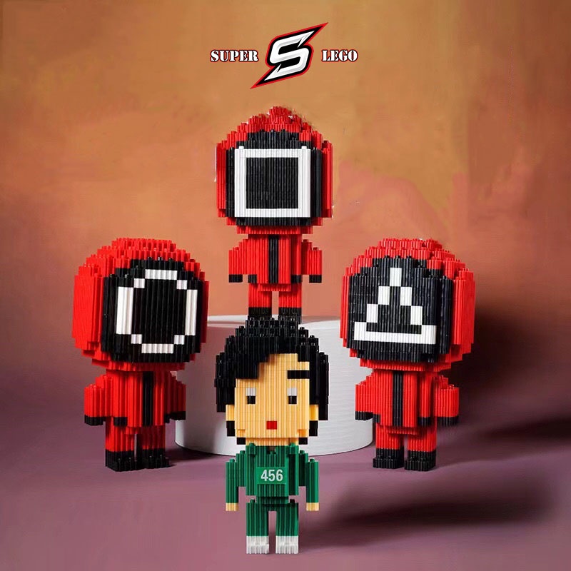 Lego mini đồ chơi lắp ráp 3D các nhân vật SQUID GAME - Super.Lego