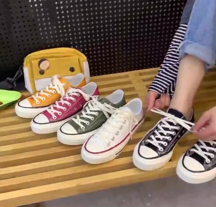 Giày thể thao sneaker nữ đế bằng thắt dây bigsize nhiều màu BRATINA G001 | BigBuy360 - bigbuy360.vn