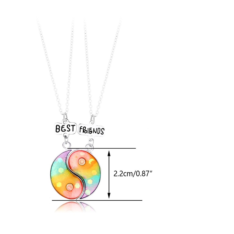 Set 2 Vòng cổ Tình Bạn Có Nam Châm Hít Kiểu Hàn Quốc Cho Tuổi Teen