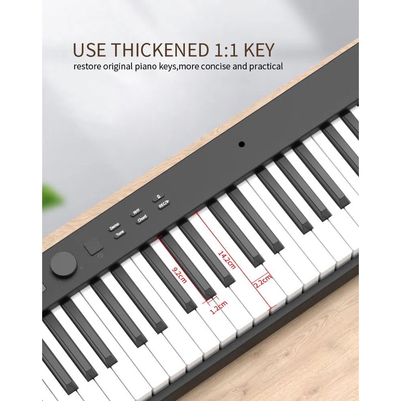 Đàn Piano Điện Konix PJ88C - 88 Phím Cảm Ứng Lực Có Loa