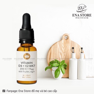 Vitamin D3K2 MK7 Sunday Natural 600 giọt