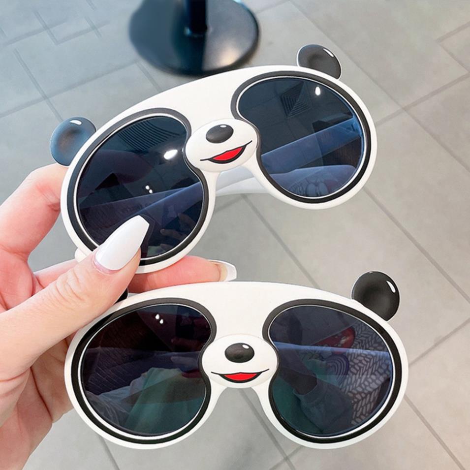 Kính Mát Phân Cực Chống Tia UV Họa Tiết Gấu Trúc Hoạt Hình Dễ Thương Cho Bé