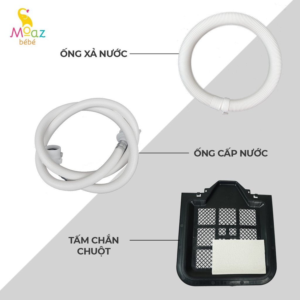 Máy giặt mini cao cấp có chế độ giặt nóng moaz bébé mb-036 bảo hành 12 tháng chính hãng