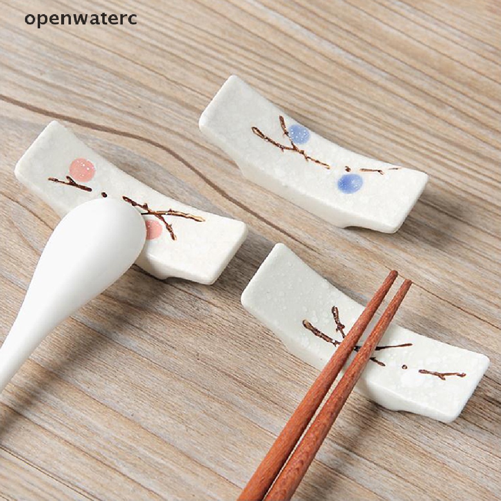 1 Gối Gác Đũa Bằng Sứ Hình Bông Tuyết Phong Cách Nhật Bản vn