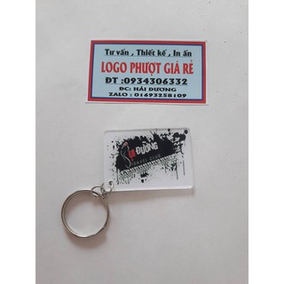 MÓC KHÓA MICA  LOGO PHƯỢT BỤI ĐƯỜNG