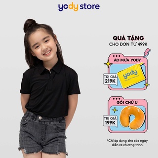 Áo polo trẻ em YODY chất liệu coolmax mềm mịn thoáng mát KID3056