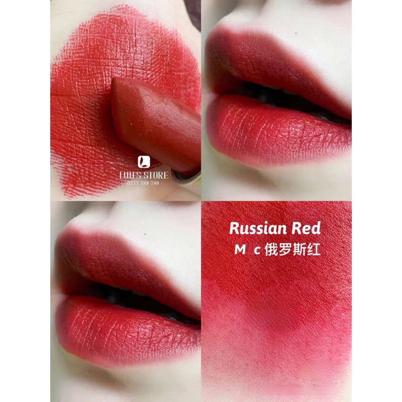 Son Mac chính hãng Ruby Woo, Chili, Marrakesh màu cam cháy, đỏ gạch, cam đất siêu hot chuẩn Auth date xa