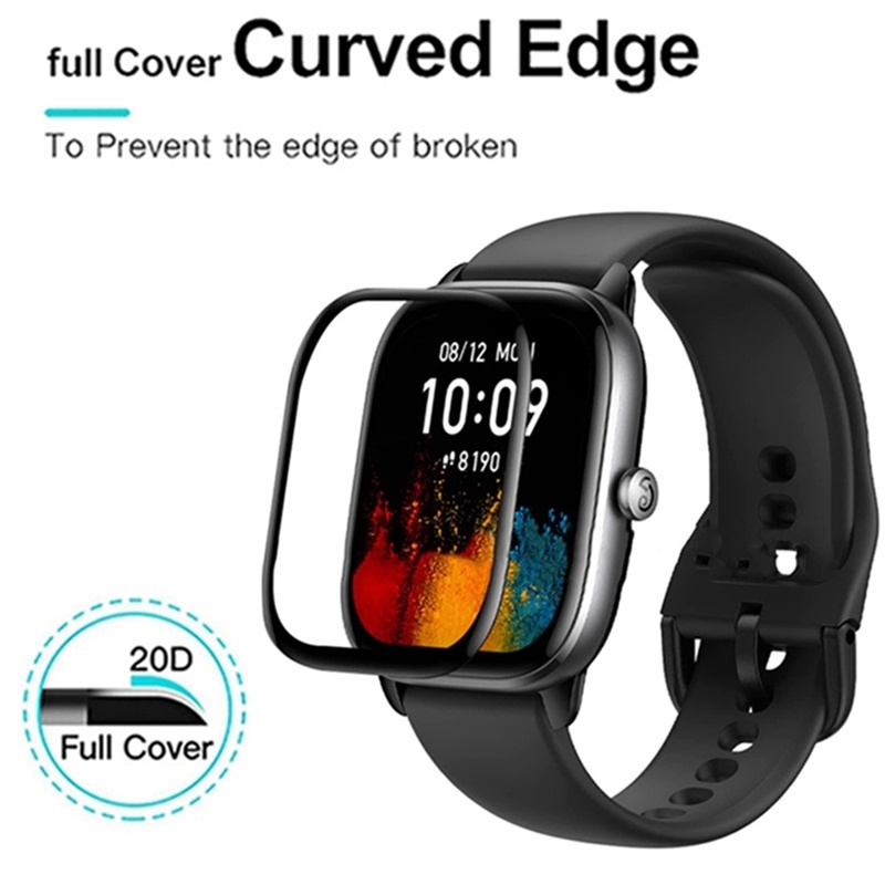 YIFILM Kính Cường Lực Cong 20D Cho Đồng Hồ Thông Minh Huami Amazfit GTS 4 mini