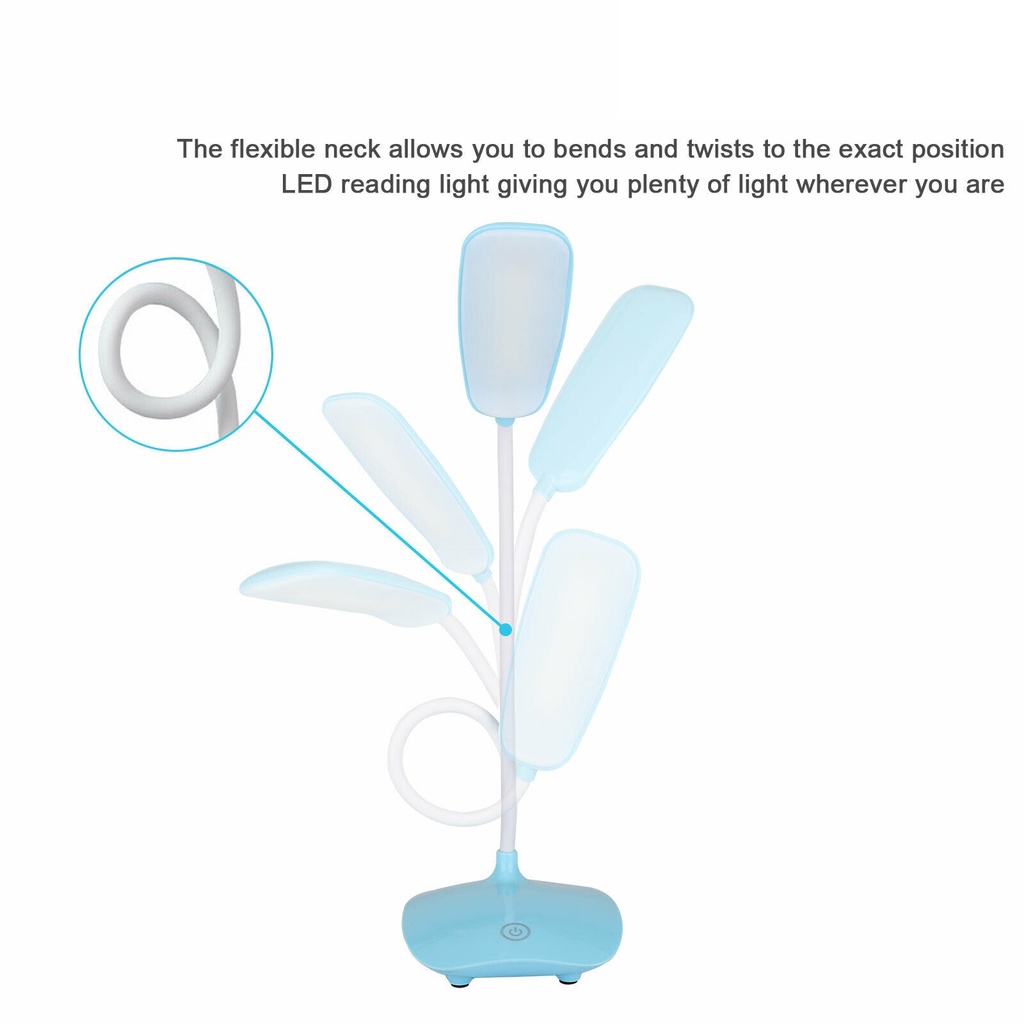 Đèn led để bàn bảo vệ mắt dễ điều chỉnh và sạc lại tiện lợi