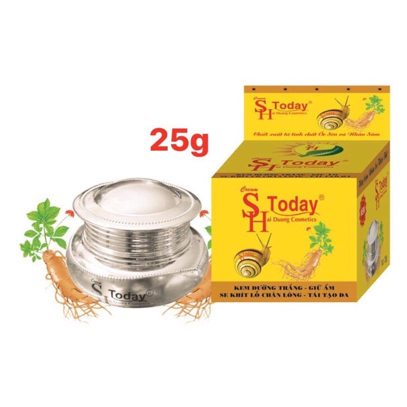 SH Today Kem dưỡng trắng - Giữ ẩm - Se khít lỗ chân lông (25g )