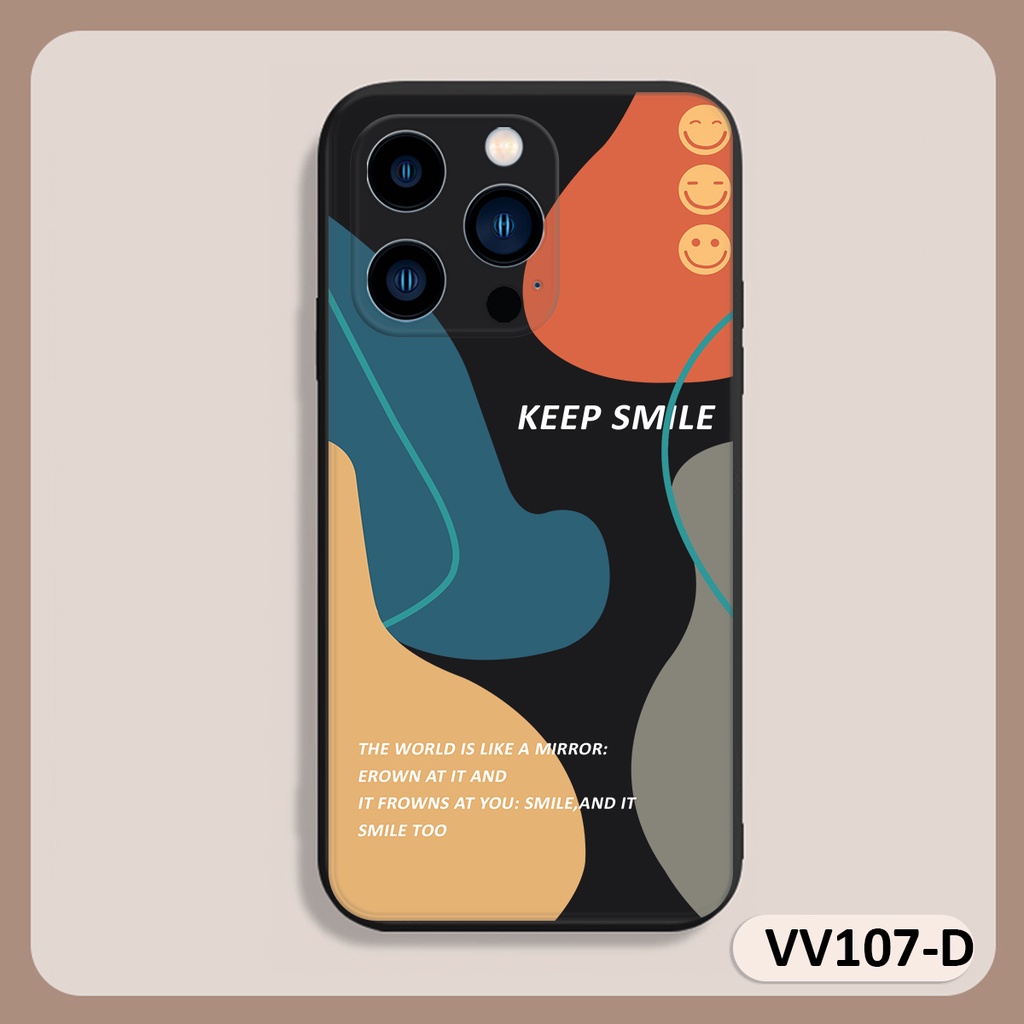 Ốp lưng ip KEEP SMILE cạnh vuông 6/6plus/6s/6splus/7/7plus/8/8plus/x/xr/xs/11/12/13/pro/max/plus/promax