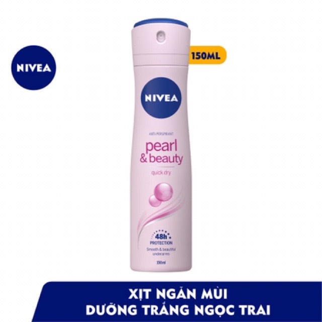 XỊT NGĂN MÙI NIVEA NGỌC TRAI ĐẸP QUYẾN RŨ ( hàng công ty)