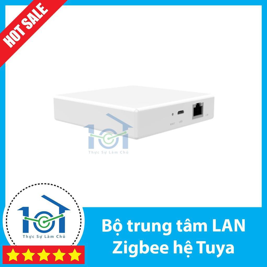 Bộ trung tâm Zigbee nhà thông minh hệ Tuya/SmartLife | BH 12 THÁNG | Loại cắm cổng LAN - Hub Tuya Zigbee