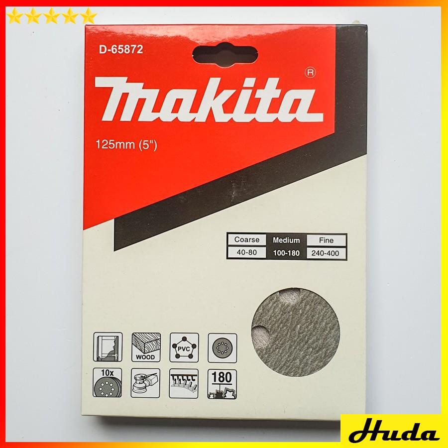 Nhám tròn đế lông 125mm Makita (độ hạt 60-400)