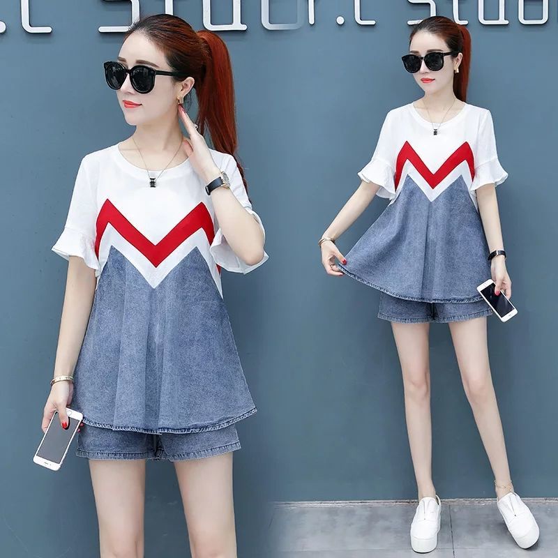 Bộ Đồ Denim Thời Trang Hàn Quốc 2022 Dành Cho Nữ