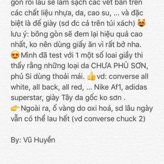 Nước lau giày Magic water