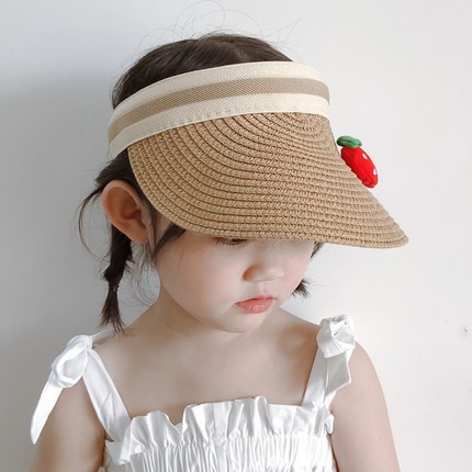 Mũ len hở chóp hình trái cây nhiều màu sắc xinh xắn cho bé