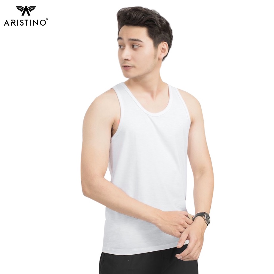 Áo Ba Lỗ Nam CHÍNH HÃNG ARISTINO AC21 may ô nam tanktop chất thun 100% Cotton cao cấp mặc lót thấm hút mồ hôi XanhHous