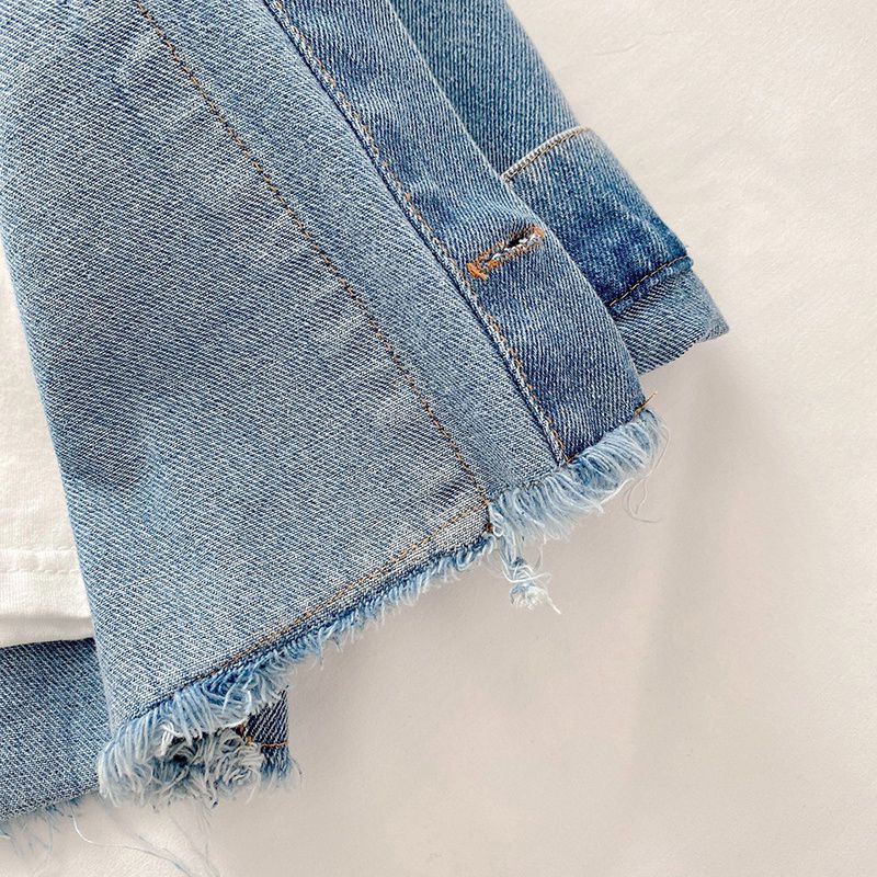 Áo Khoắc Jeans Rua Gấu Cho Bé Từ 10kg Đến 27kg