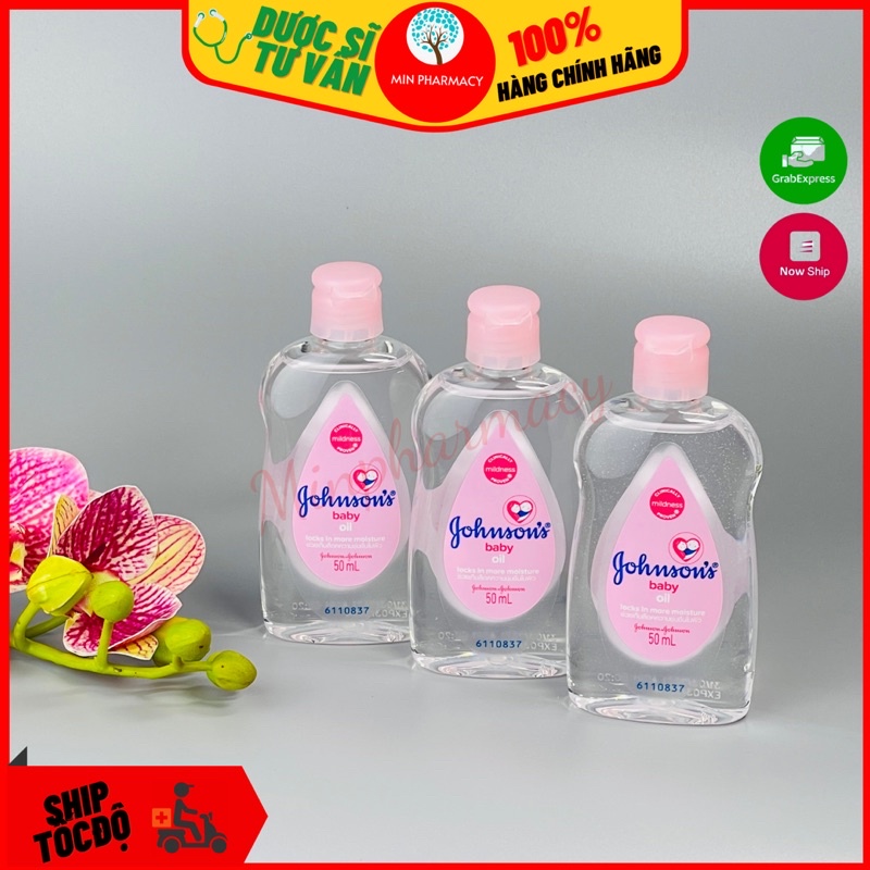 Dầu Massage Và Dưỡng Ẩm Cho Bé Johnson's Baby Oil 50ml - Minpharmacy