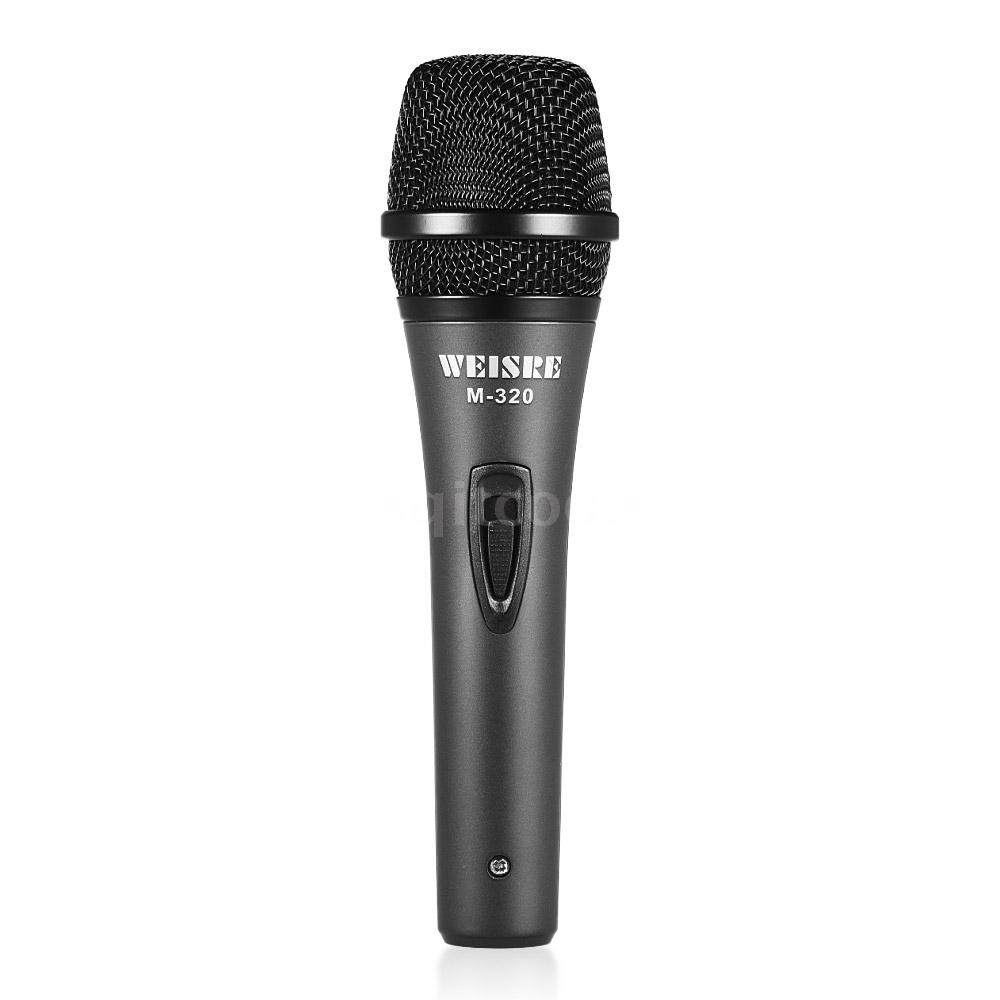 SQC Professional Dynamic Moving-coil Vocal Handheld Microphone Cardioid with 16ft XLR-to-1/4" Detachable Cable for Karao