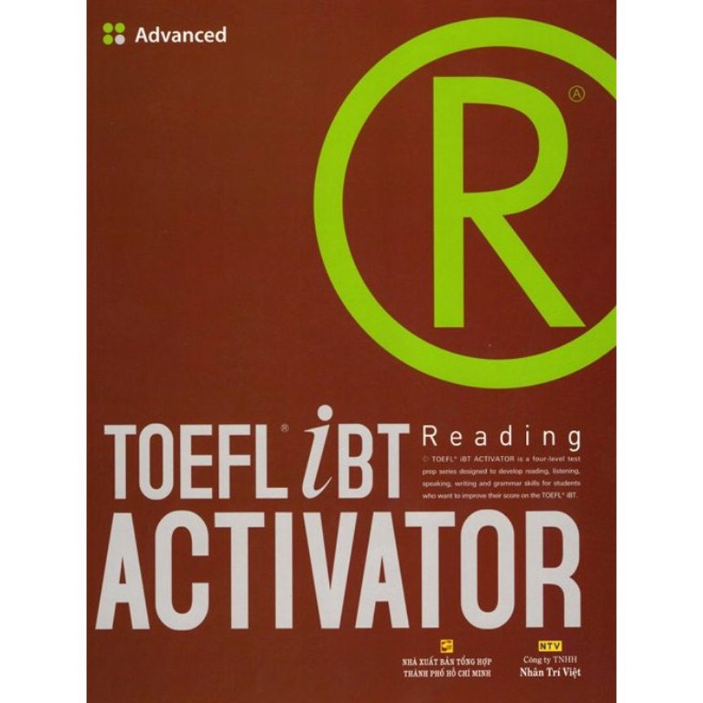 Sách - TOEFL iBT Activator Reading - Advanced - NTV