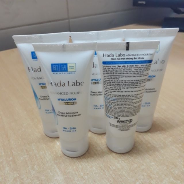 Combo Sữa rữa mặt Hadalabo: hkm 20tuyp