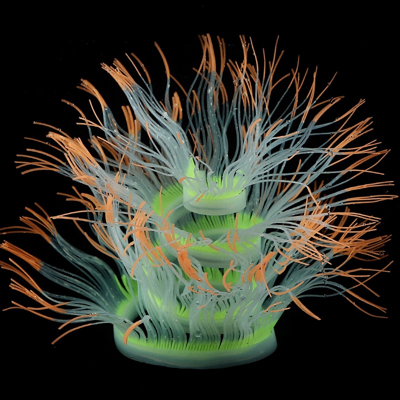 San Hô Silicon Mềm Trang Trí Bể Cá Anemone