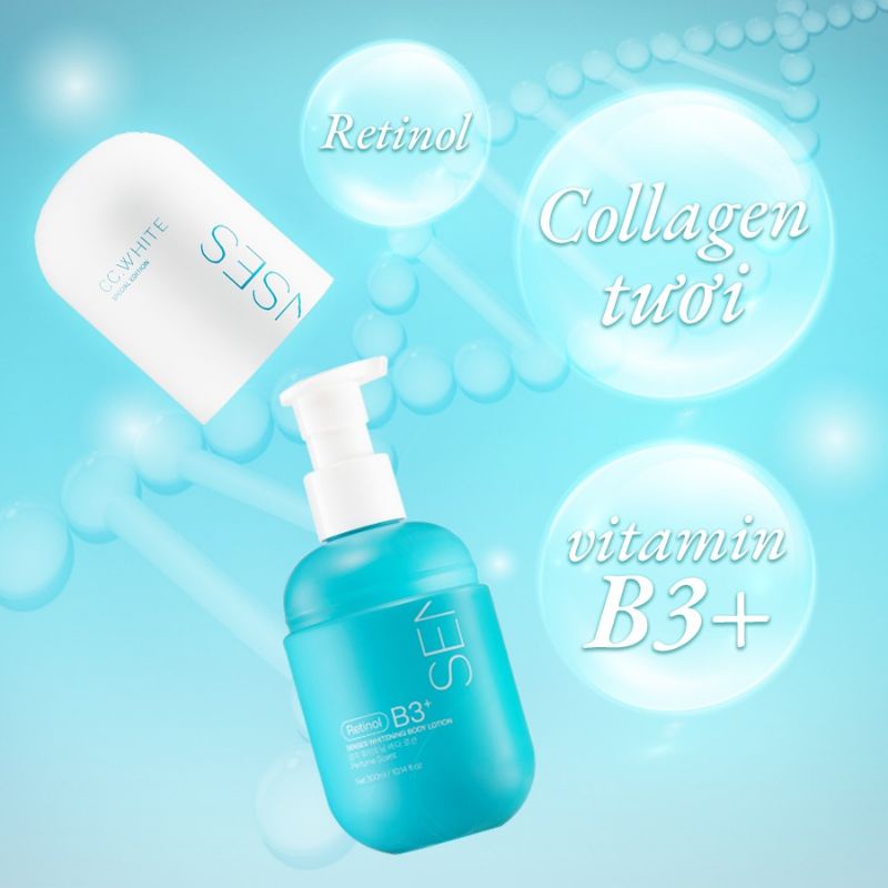 Mua 1 tặng 2. Kem trắng da Body Senses_ CC White.