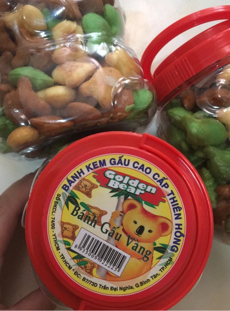 Bánh kem gấu lọ cao cấp Thiên Hồng mix vị